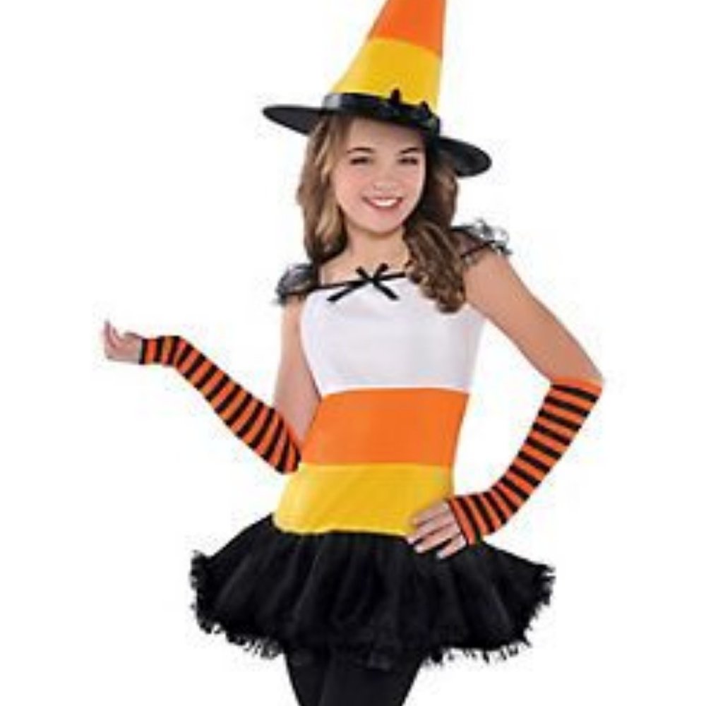 SALE!! NEW Candy corn charmer witch costume NEW. 3
